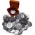 Rahu Ranga Remedy / Lal Kitab Remedy Lead Figurines For Rahu Dosh Shanti Yantra For Floating In Water 1 Pcs. Coin