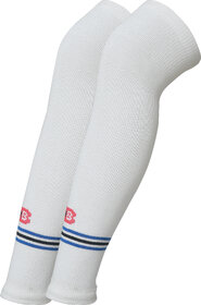 Brimba H2 White Cotton Over the Knee Socks For Unisex