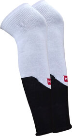 Brimba H2 White Cotton Over the Knee Socks For Unisex