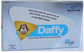 Daffy Baby Cleansing and Moisturising Syndet Bar with Aloe and Shea Butter  (Pack of 5)