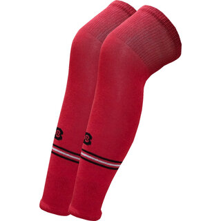                       Brimba H2 Red Cotton Over the Knee Socks For Unisex                                              