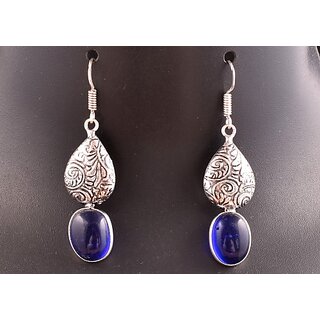                      AAR Jewels Drop Dangle Earrings Tourmaline German Silver Drops & Danglers                                              