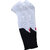 Brimba H2 White Cotton Over the Knee Socks For Unisex