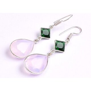                       AAR Jewels Drop Dangle Earrings Opal German Silver Drops & Danglers                                              