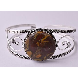                       AAR Jewels Brass Quartz Silver Charm Bracelet                                              