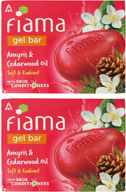 Fiama Gel Bar Amyris  Cedarwood Oil 125gm Pack Of 2