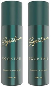 Signature Cocktail Deodorant - Pack of 2 - Floral Fruity Fragrance for Men and Women