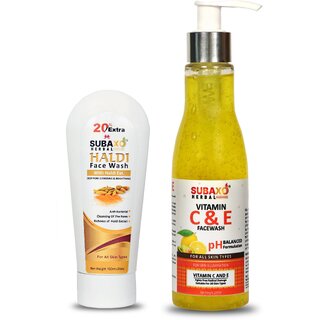                       Subaxo Herbal Haldi Face Wash 120 ml  Vitamin C Face WashHerbal Face Wash 200 ml                                              