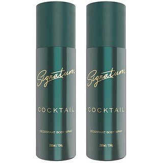                       Signature Cocktail Deodorant - Pack of 2 - Floral Fruity Fragrance for Men and Women                                              
