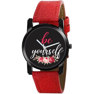                       Relish Analog Watch for Girls  Women's (Red Colored Strap)                                              