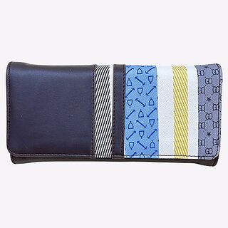                       Nesh Global Casual, Party Blue  Clutch                                              