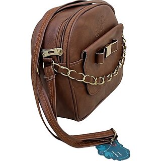                       NH Collections Brown Women Sling Bag                                              