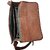 Nesh Global Genuine Leather Jordan Messenger Bag for Men & Women Multipurpose Bag (Tan, 30 L)