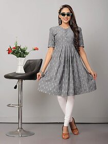 OMSAIFAB Casual Printed Women Silver Top