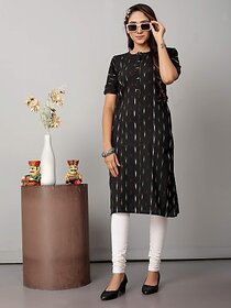 OMSAIFAB Casual Printed Women Black Top