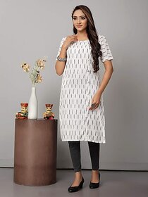 OMSAIFAB Casual Self Design Women White Top