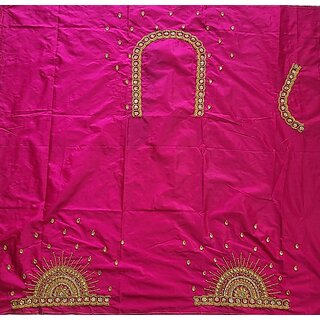 OMSAIFAB Cotton Silk Self Design Blouse Material