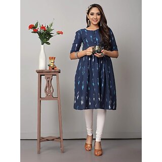 Best Women OMSAIFAB Casual Self Design Women Dark Blue Top 2025 at ShopCircuit | ONDC
