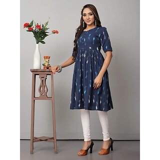 Best Women OMSAIFAB Casual Self Design Women Dark Blue Top 2025 at ShopCircuit | ONDC