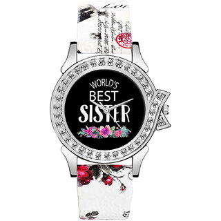                       Relish World's Best Sister Analog Watch for Girls  Women  Gift for Sister                                              