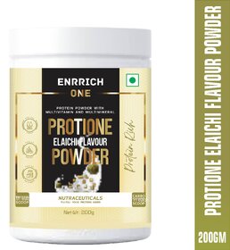 Enrrich One PROTIONE ELAICHI FLAVOUR POWDER Protein Shake(200 g, ELAICHI)