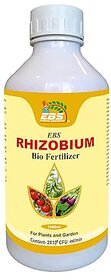 EBS Rhizobium Spp Bio Fertilizer  Nitrogen Fixing Bacteria for Plants  (5 X 10  8 Cfu/Ml Min)  For Home Garden Terrace Garden Nursery Greenhouse And for Agricultural Purposes (1000ml x 10)