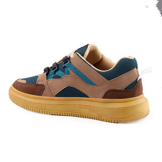 Chic Men Hakkel Mens Beige Lace-up Casual Shoes 2025 at ShopCircuit | ONDC