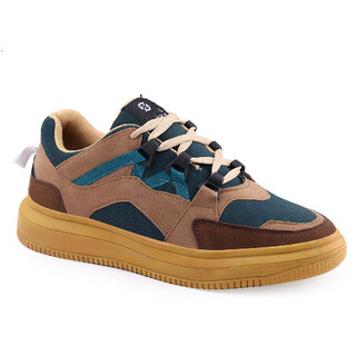 Chic Men Hakkel Mens Beige Lace-up Casual Shoes 2025 at ShopCircuit | ONDC