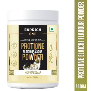 Enrrich One PROTIONE ELAICHI FLAVOUR POWDER Protein Shake(200 g, ELAICHI)