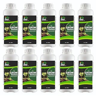                       EBS GrowGenius Gibberellic Acid 0.001 L the plant growth and improves plant health and sustained productivity. (10 Litre (1000mlx10))                                              