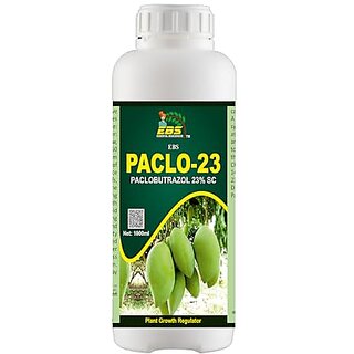                       EBS PACLO-23 PACLOBUTRAZOLE 23 SC (5 Litre)  Fertilizer For Mango Tree Plant Growth Regulator Mango  Helps In Plant Growth And Development Specially For Aam                                              