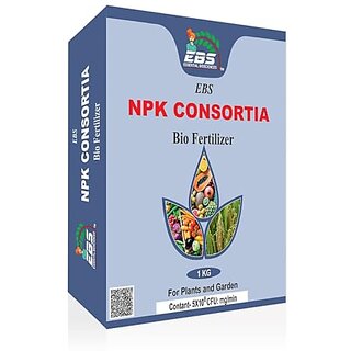                       EBS Npk Consortia Bio Fertilizer For all crops and plants (1kg (Pack of 1))                                              