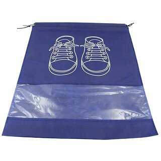                       Shoes Storage Bag Closet Organizer Non-Woven Travel Portable Bag Waterproof Pocket Clothing (3Pc)                                              