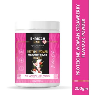 Enrrich One PROTIONE WOMAN POWDER Protein Shake(200 g, Strawberry)