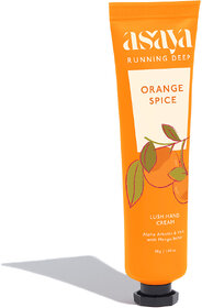 Asaya Orange Spice Hand Cream  Softens Dry, Rough Hands  Reduces Pigmentation  Alpha Arbutin, Mango Butter  Vit E