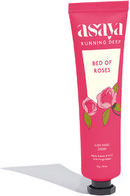 Asaya Bed of Roses Lush Hand Cream  Softens Dry, Rough Hands  Reduces Pigmentation  Alpha Arbutin, Mango ButterVit E