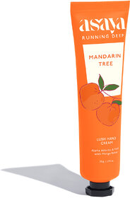 Asaya Mandarin Tree Hand Cream  Softens Dry, Rough Hands  Reduces Pigmentation  Alpha Arbutin, Mango Butter  Vit E