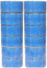 Voiss Single Sided Na Branded Packaging Tape (Manual) (Set Of 12, Blue, Transaprent)