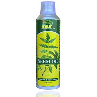                       EBS Neem Oil 100 Water Soluble for Plants Insects Spray Pesticide for Plants Home Garden Organic pest Control for Insecticide Spray Organic 400 ml                                              