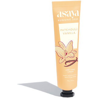 Asaya Patchouli Vanilla Hand Cream  Softens Dry,Rough Hands  Reduces Pigmentation  Alpha Arbutin, Mango Butter  VitE
