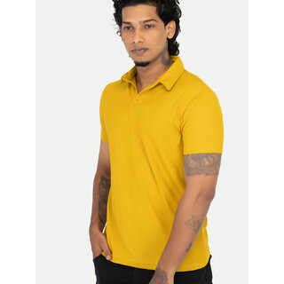                       Mens Mustard Polo T-shirt                                              