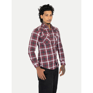 Mens Red Biege Checked shirt Mens Red Biege Checked shirt
