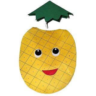                       Kaku Fancy Dresses Pineapple Fruits Costume Cutout with Cap - Green, for Boys  Girls                                              