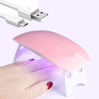 Nail and Curing Nail with 2 Timers and USB Charging LED Light Lamp Nail Dryer for Gel Polish (Multicolor)