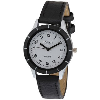                       Relish Analog Women's Watch (Black Dial Colored Strap)                                              