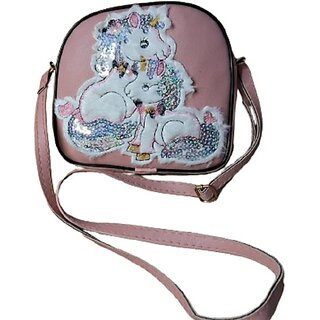                       Anay Pink Sling Bag Fancy Styles Unicorn Sling Bag For Female Woman And Ladies                                              