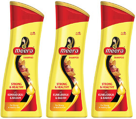 Meera Strong  Healthy Shampoo 180ml Pack Of 3
