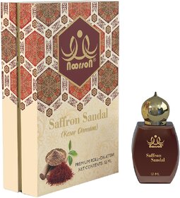 Noorson Non-Alcoholic Attar Perfume 12ml For Men And Women Floral Attar (Saffron)