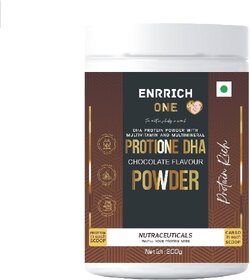 Enrrich One PROTIONE DHA CHOCOLATE FLAVOUR POWDER Protein Shake  (200 g, Chocolate)