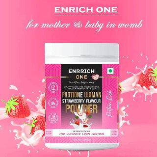 Enrrich One PROTIONE WOMAN POWDER Protein Shake(200 g, Strawberry)